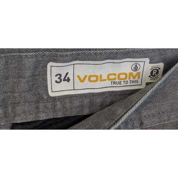 Volcom Corpo Class Men’s Size 34 (25x10) Gray Chino Skater Shorts (837m) - Picture 3 of 3